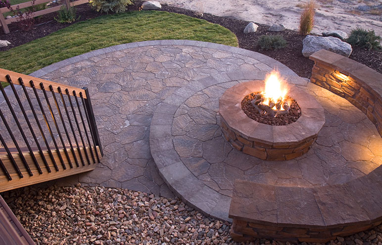 Fire Pit Outdoor Living Backyard, How To Make Outdoor Gas Fire Pit